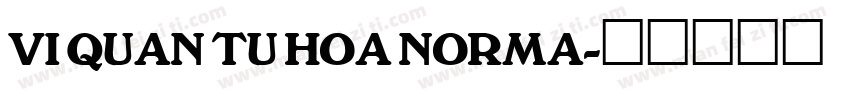 VI Quan Tu Hoa Norma字体转换